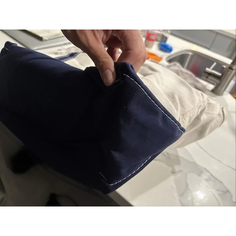 ll bean tote large zip Navy Blue